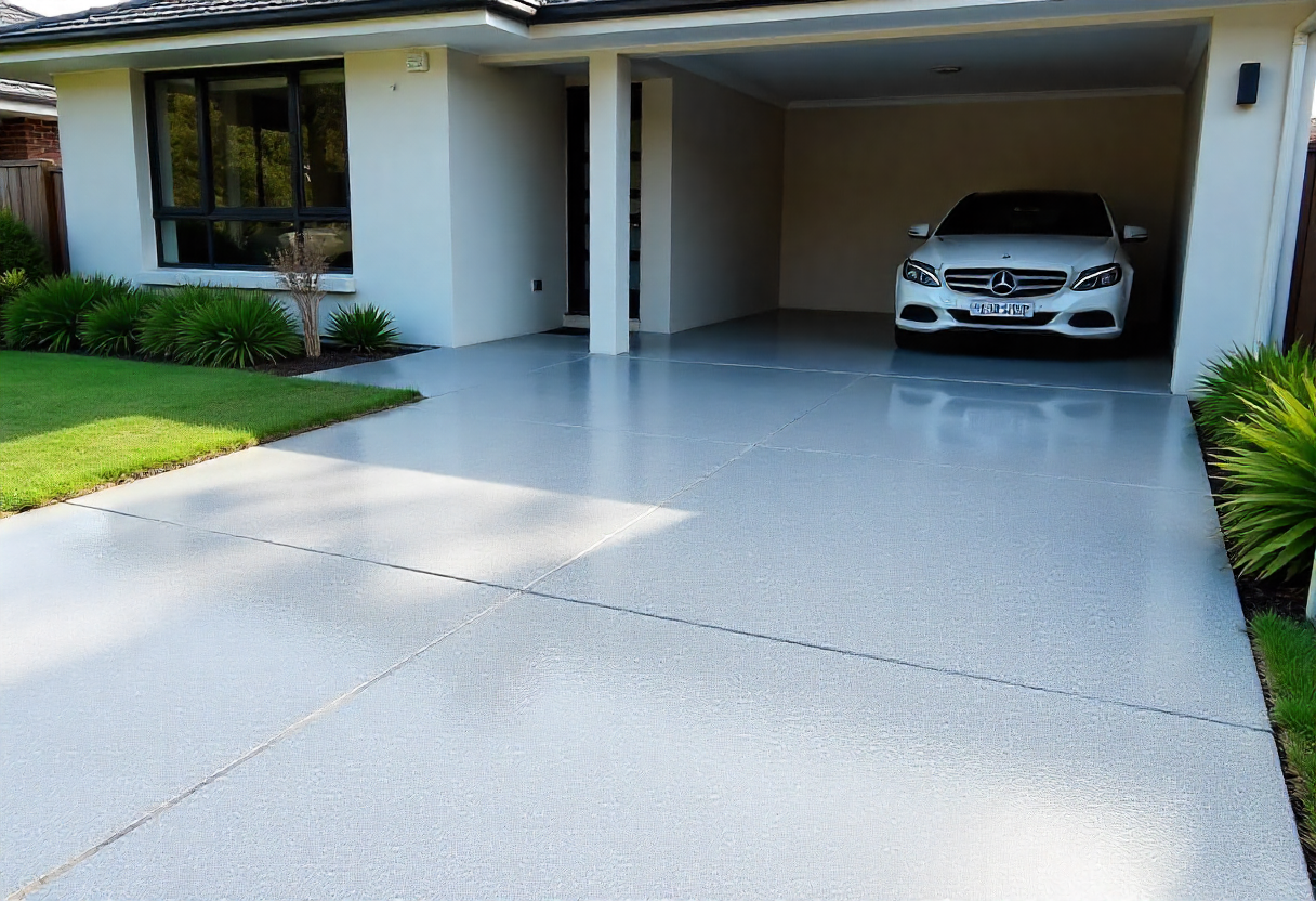 Pristine, glossy Driveways Floor Coating