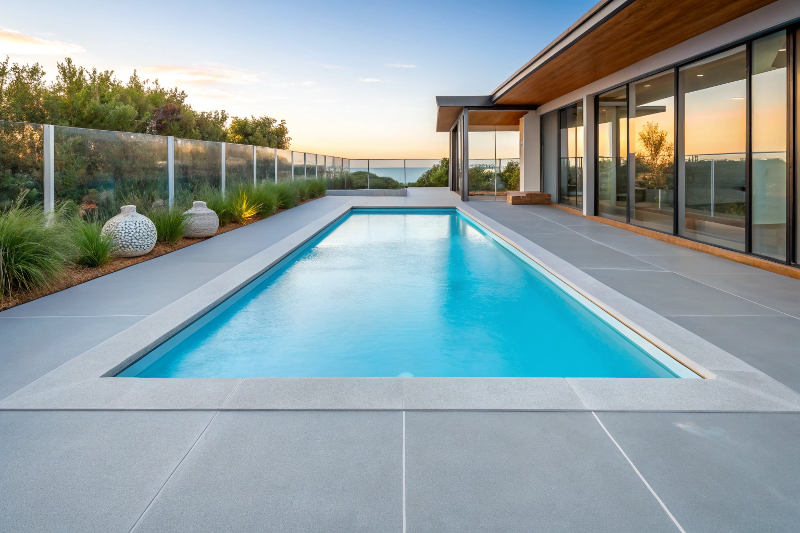 patio epoxy contemporary-australian-home pool patio epoxy